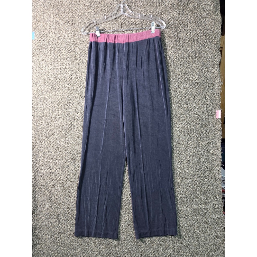 Citiknit Relaxed Fit Pants Womens S‎ Grey Pink Excellent Stretch Waist Slinky